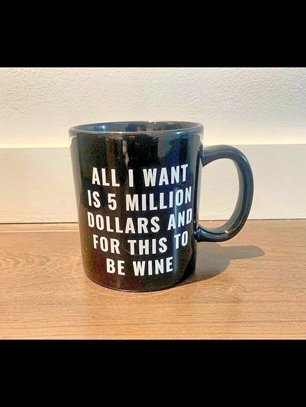 Black Novelty Mug